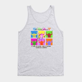 Messi Pop Art Style Light Vintage Tank Top